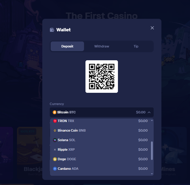 Withdraw your funds at Duel